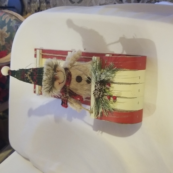 💥Sled with snowman decor 14 inches - Picture 3 of 5
